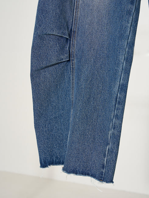 KNEE TUCK DENIM PT /Y252-31054